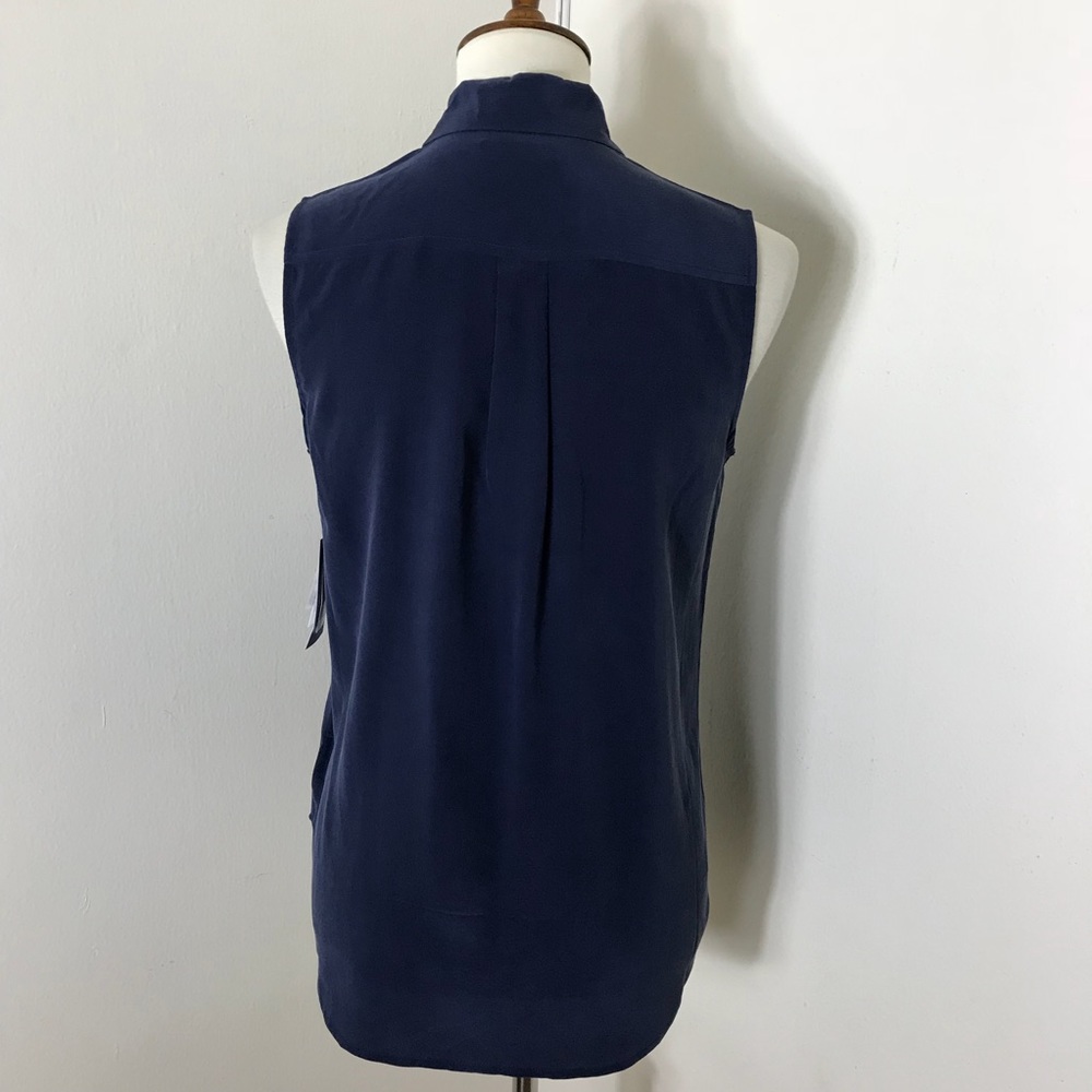 Equipment 100% silk sleeveless slim signature top - Picture 7 of 8